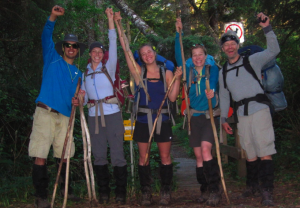 Scott, his daughter, and their friends on the West Coast Trail last summer